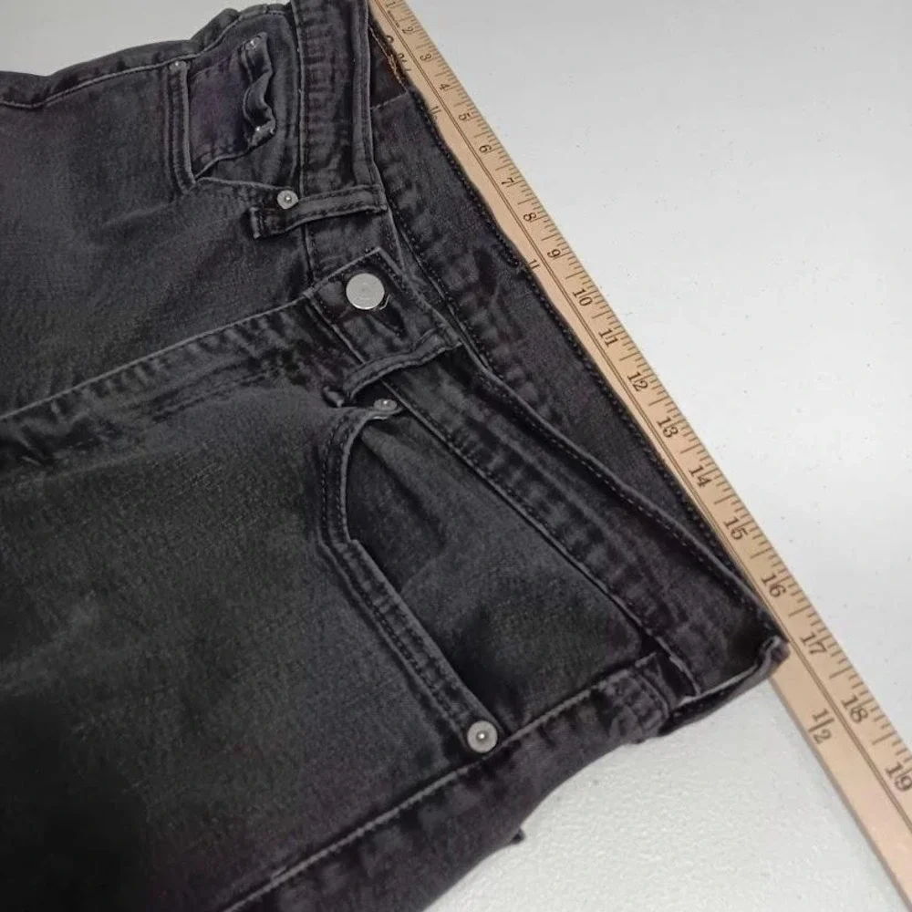 Levi's 514 Jeans Mens 34x32 Black Straight Leg Denim Stretch Classic‎ 99% Cotton